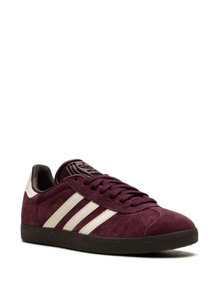 adidas Gazelle Maroon Sneakers — Dark Purple — Size US M 6 - US W 7.5 — Side View