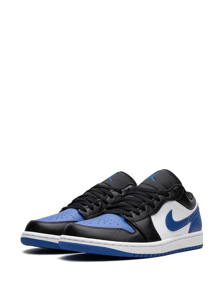 Air Jordan 1 Low Royal Toe Sneakers — Black/White/Blue — Size US M 9.5 - US W 11 — Back View