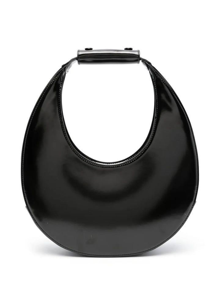 Staud Moon Leather Shoulder Bag — Same as shown — Size One Size — Front View