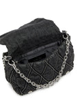 Diesel Charm D L Denim Shoulder Bag — Same as shown — Size One Size — Back View