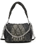 Diesel Charm D L Denim Shoulder Bag — Same as shown — Size One Size — Front View