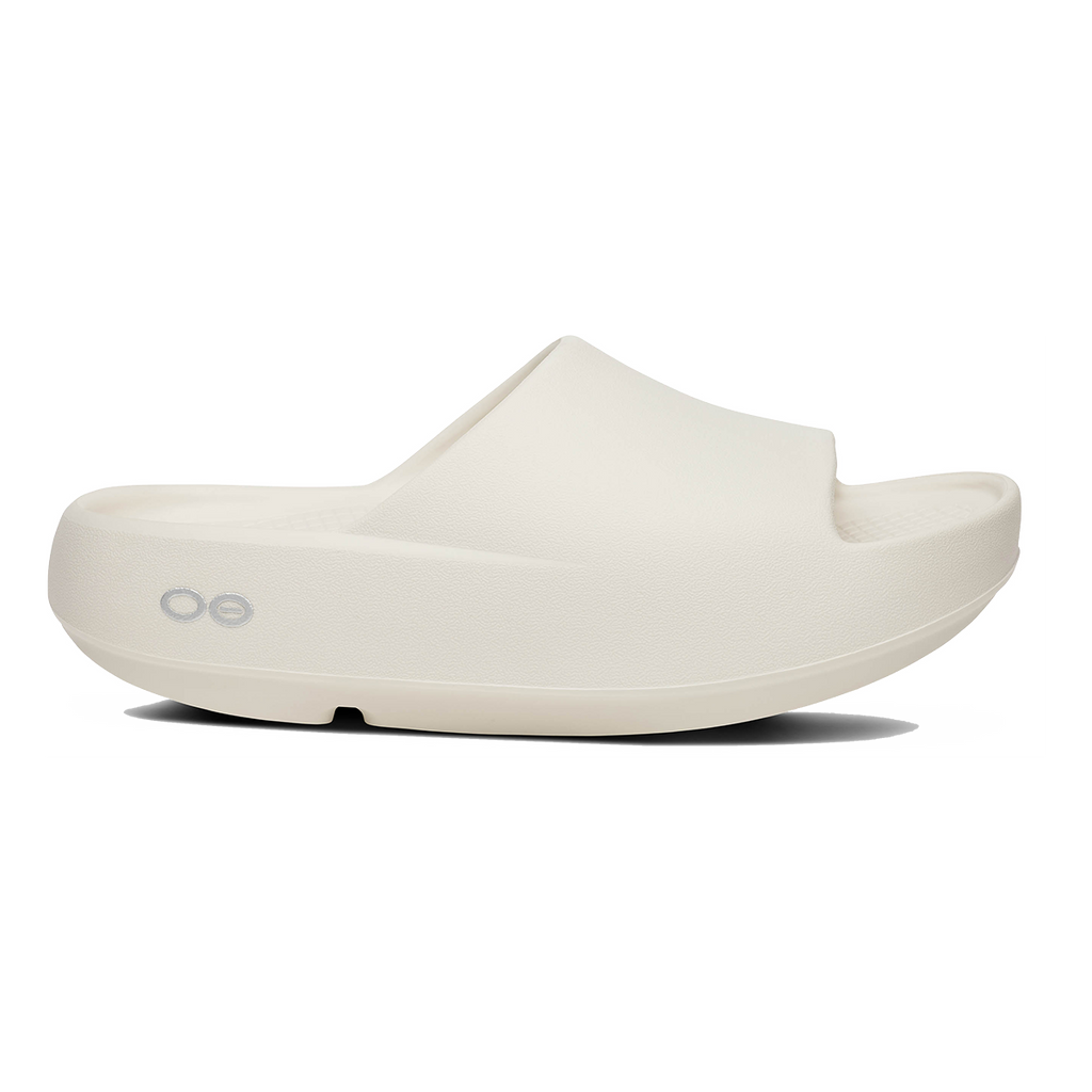 Oofos OOahh+ Slide — Black — Size D — Width 3 M / 5 W — Detail View