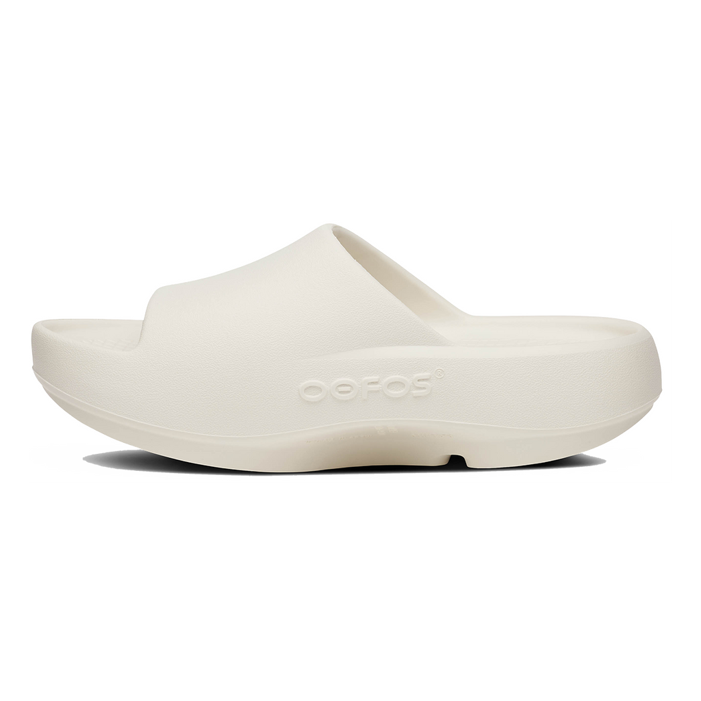 Oofos OOahh+ Slide — Black — Size D — Width 3 M / 5 W — Lifestyle View