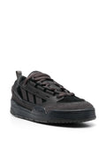 adidas Adi2000 Panelled Suede Sneakers — Jet Black/Cedar Brown — Size US M 3.5 - US W 5 — Side View