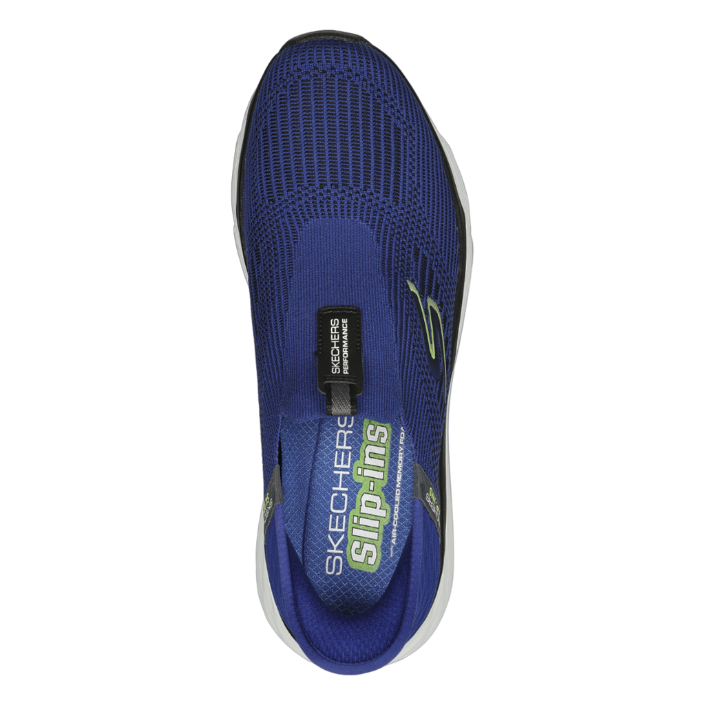 Skechers Max Cushioning Elite Advantage — Navy — Size D — Width 8 — Back View
