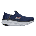 Skechers Max Cushioning Premier 2.0 — Navy Textile - Black Synthetic — Size D — Width 8 — Front View