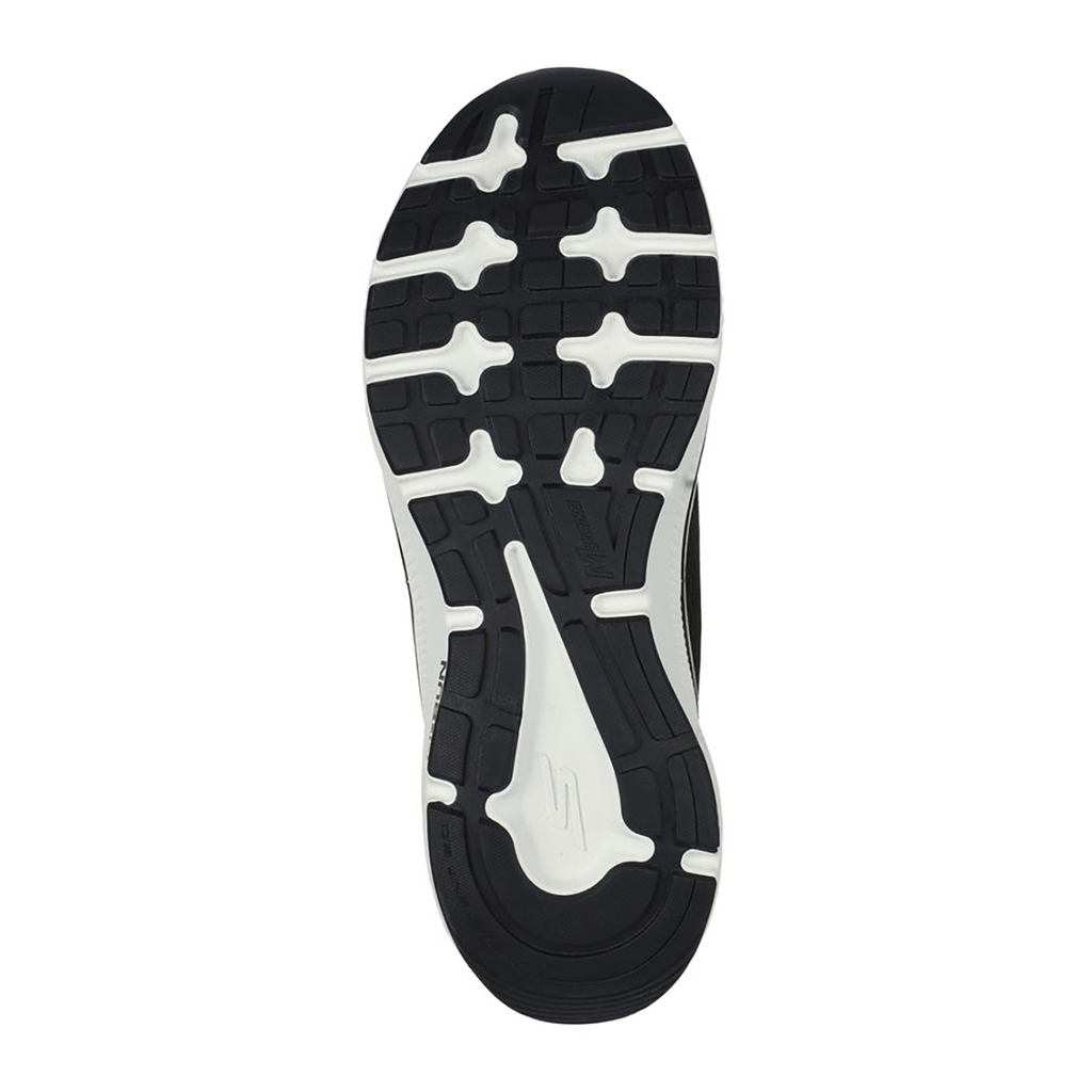 Skechers Go Run Consistent 2.0 - Empowered — Black And White Textile - Synthetic — Size D — Width 9 — Top View