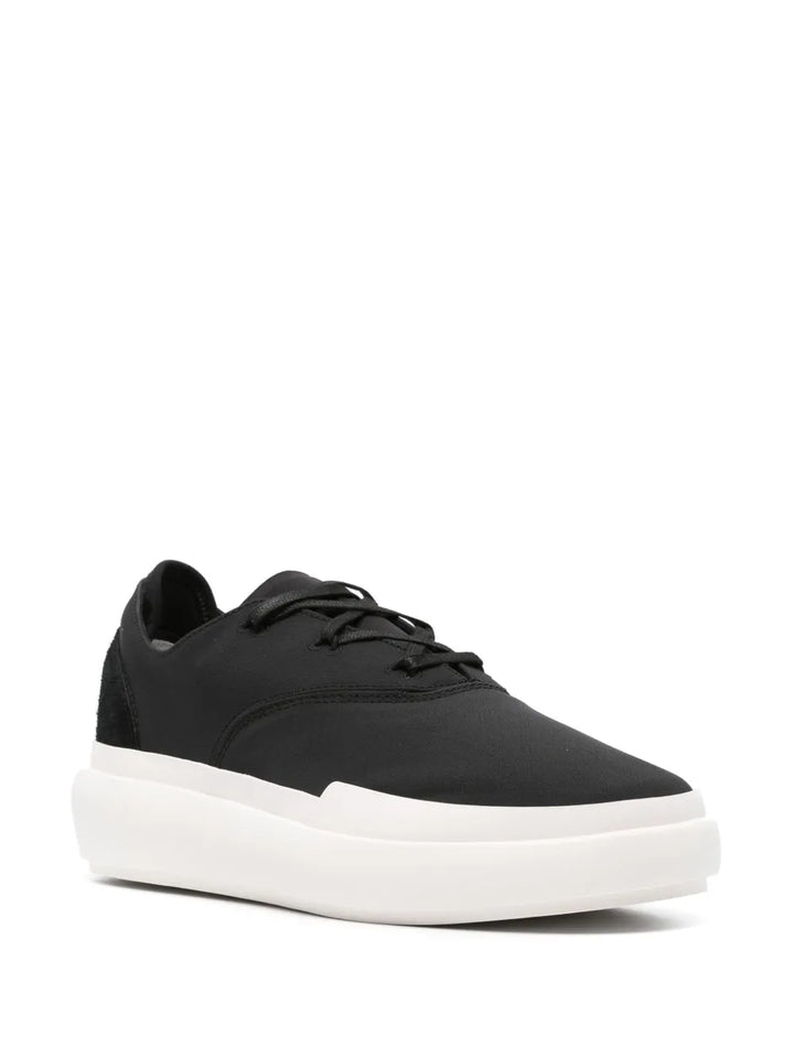 adidas Y-3 Ajatu Court Formal Low-Top Sneakers — Black/White — Size US M 6 - US W 7.5 — Side View