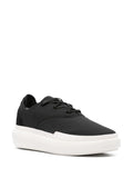 adidas Y-3 Ajatu Court Formal Low-Top Sneakers — Black/White — Size US M 6 - US W 7.5 — Side View