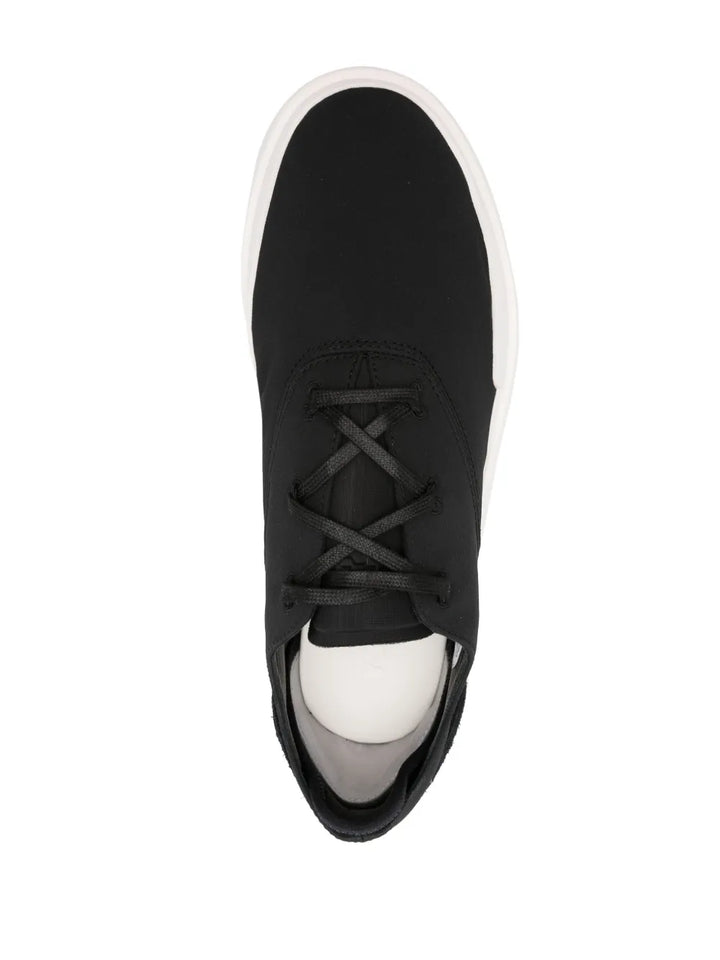 adidas Y-3 Ajatu Court Formal Low-Top Sneakers — Black/White — Size US M 6 - US W 7.5 — Top View