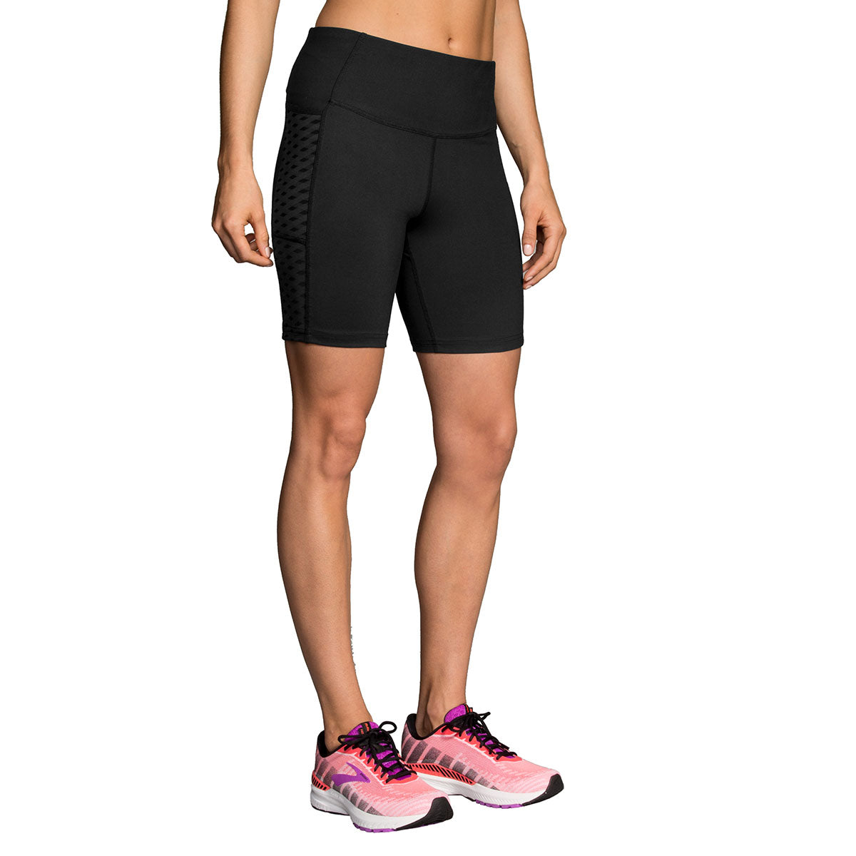 Brooks Greenlight 7" Short — Black — Size Medium — Front View
