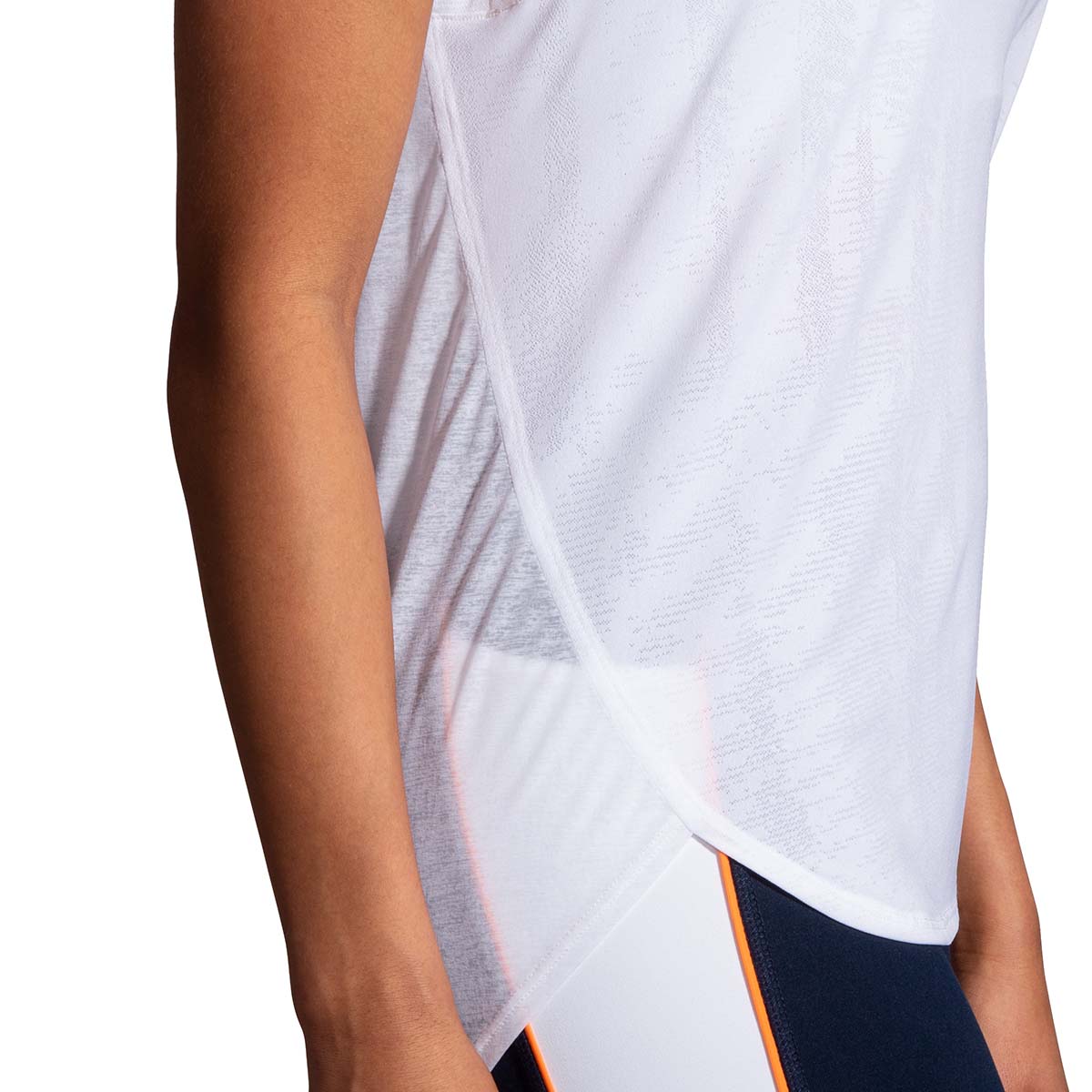 Brooks Spirit Tank — White Jacquard - Nectar — Size Medium — Alternate View 10