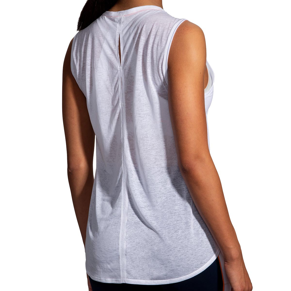 Brooks Spirit Tank — White Jacquard - Nectar — Size Medium — Alternate View 9