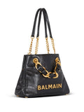 Balmain Small 1945 Soft Leather Tote Bag — Same as shown — Size One Size — Detail View