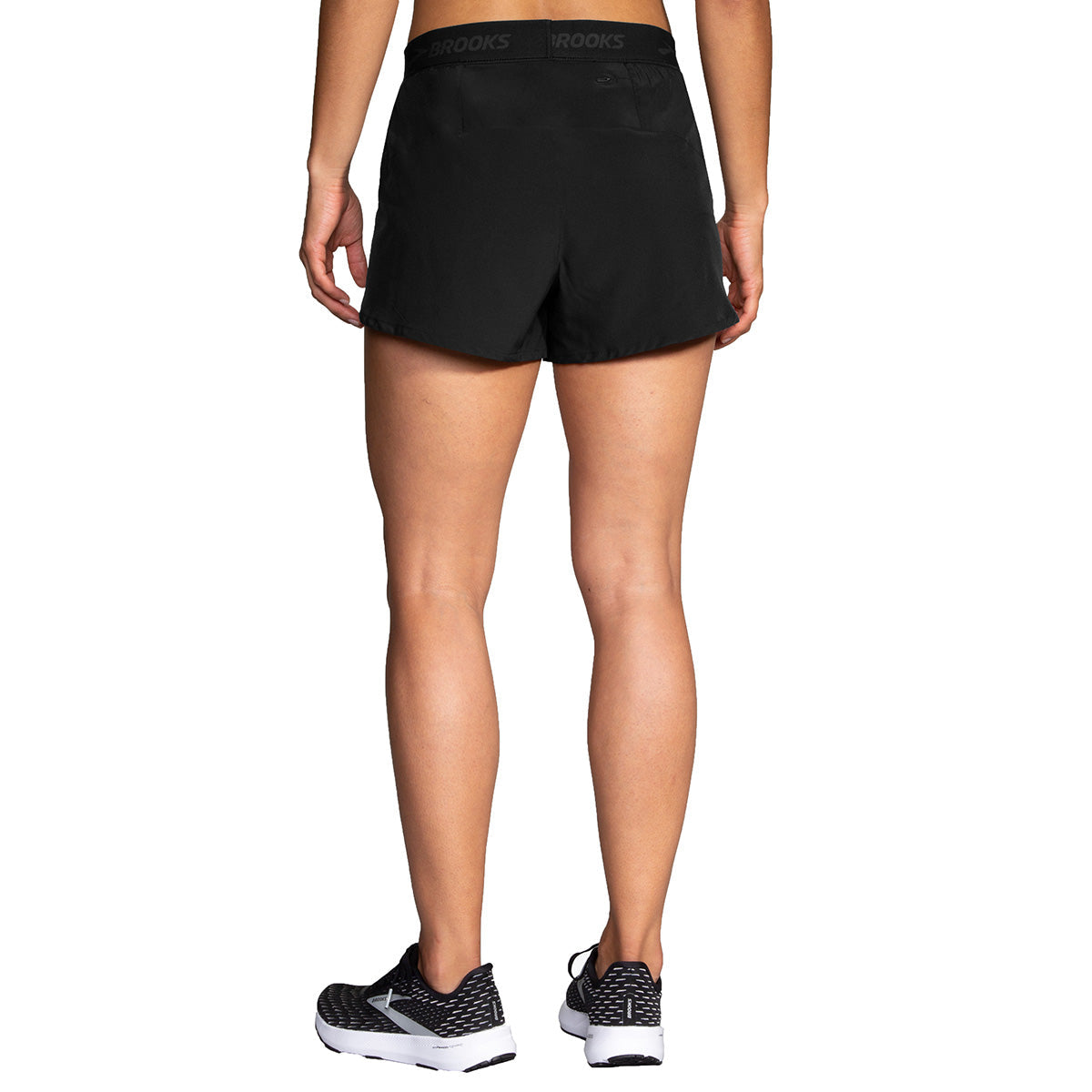 Brooks Chaser 3" Short — Black - Brooks — Size XSmall — Top View