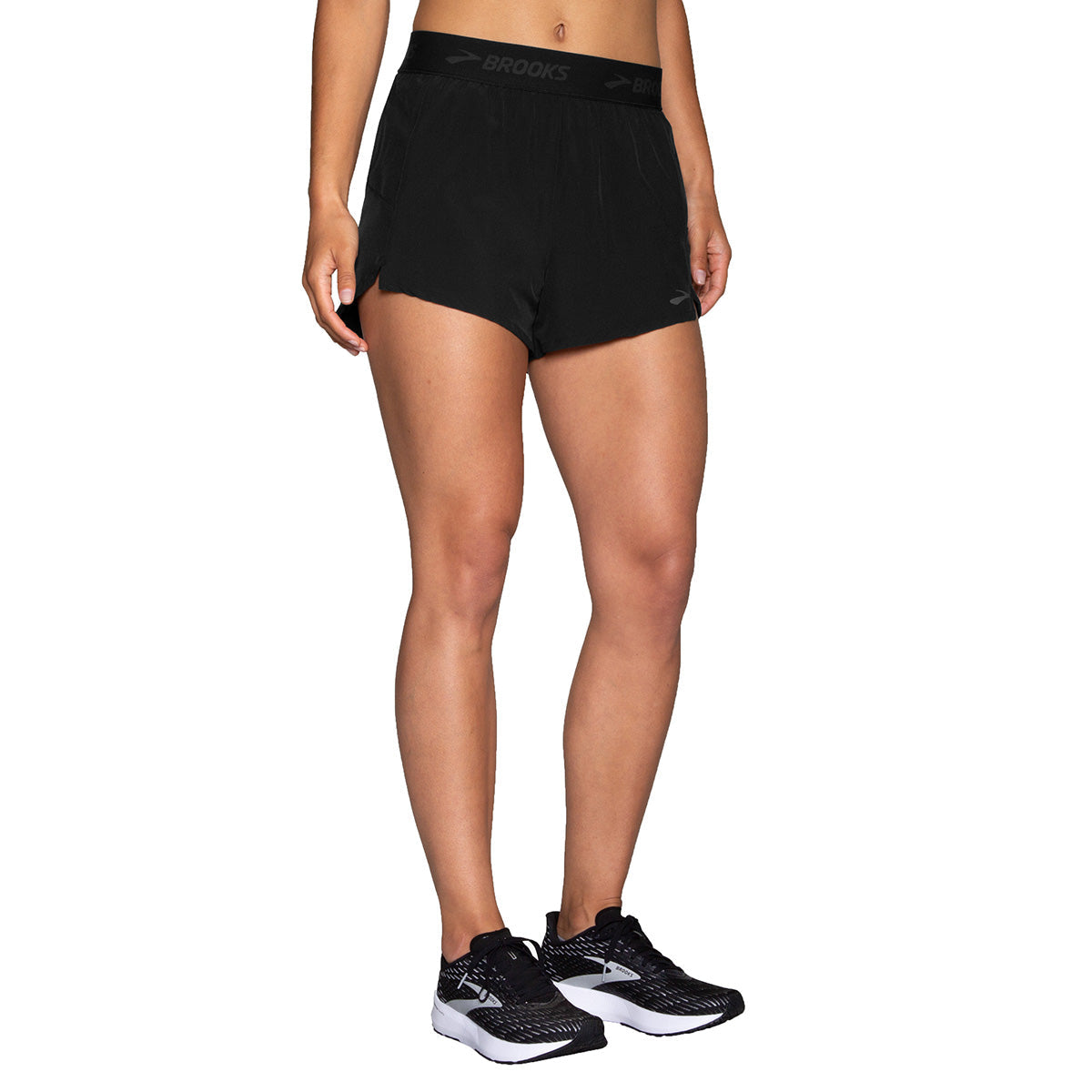 Brooks Chaser 3" Short — Black - Brooks — Size XSmall — Back View