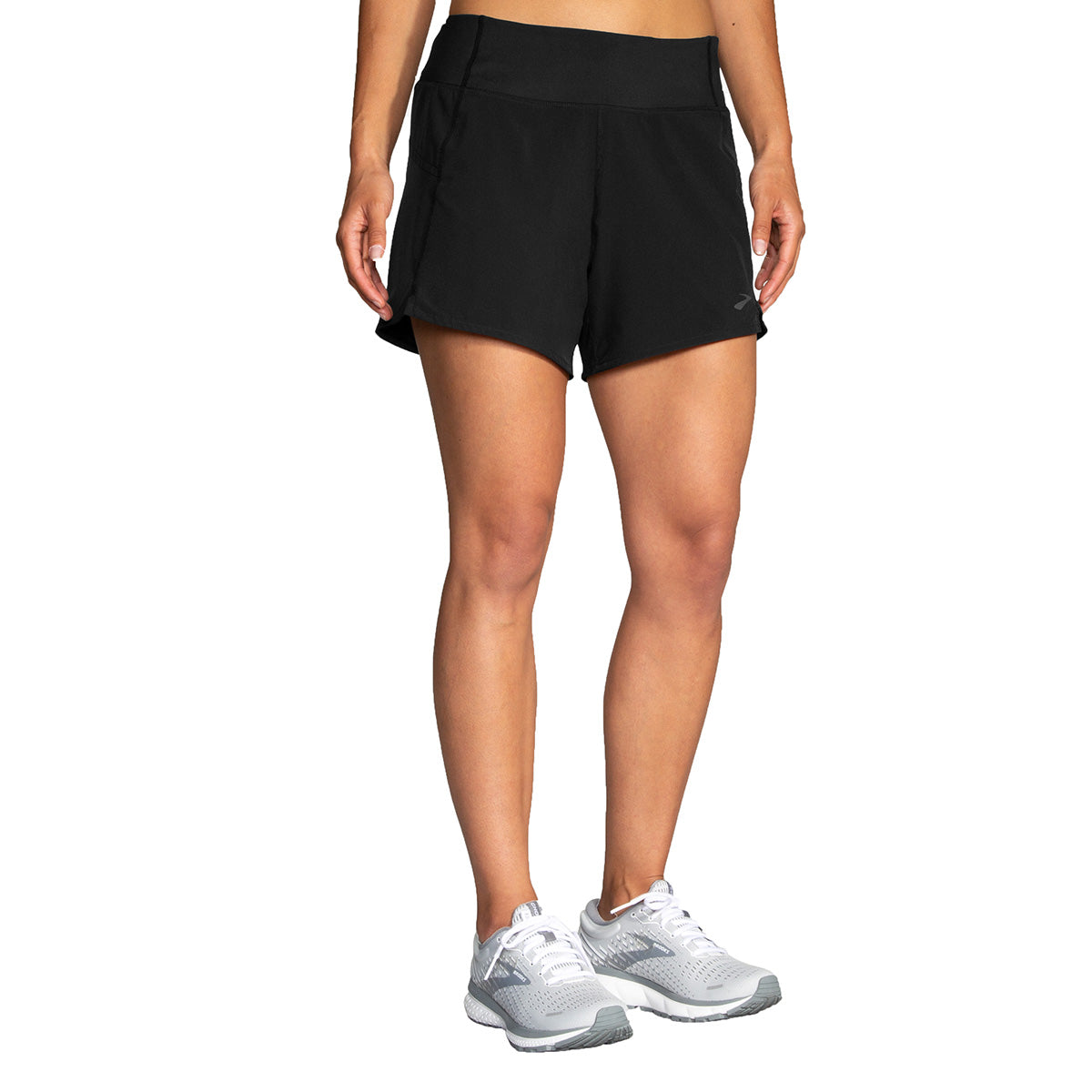 Brooks Chaser 5" Short — Black — Size Small — Front View