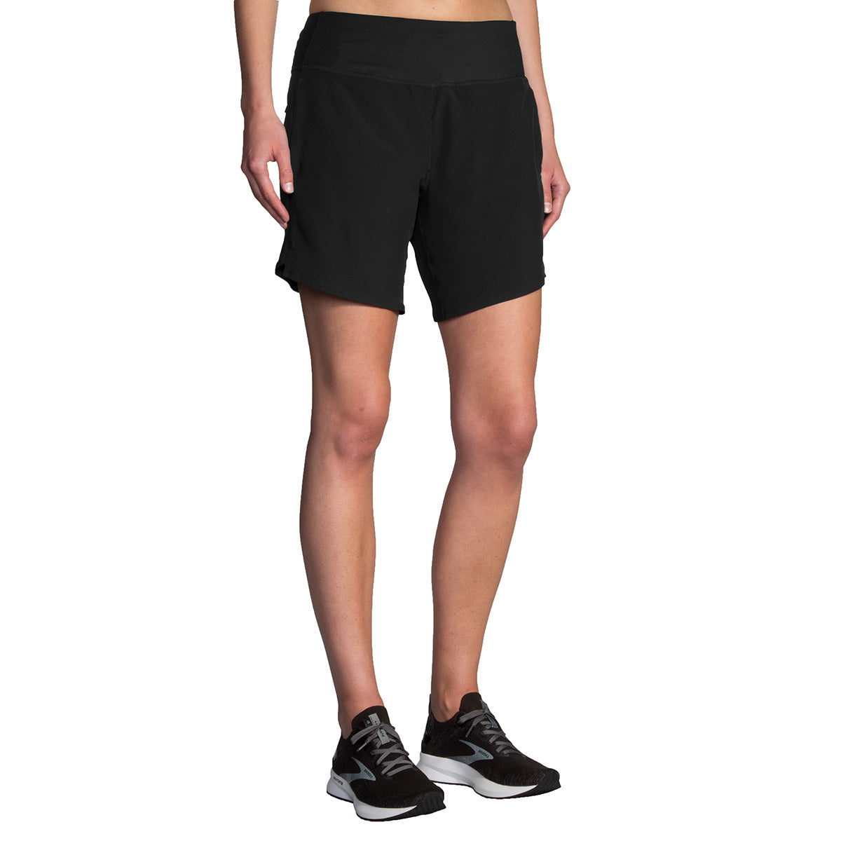 Brooks Chaser 7" Short — Black — Size Small — Front View