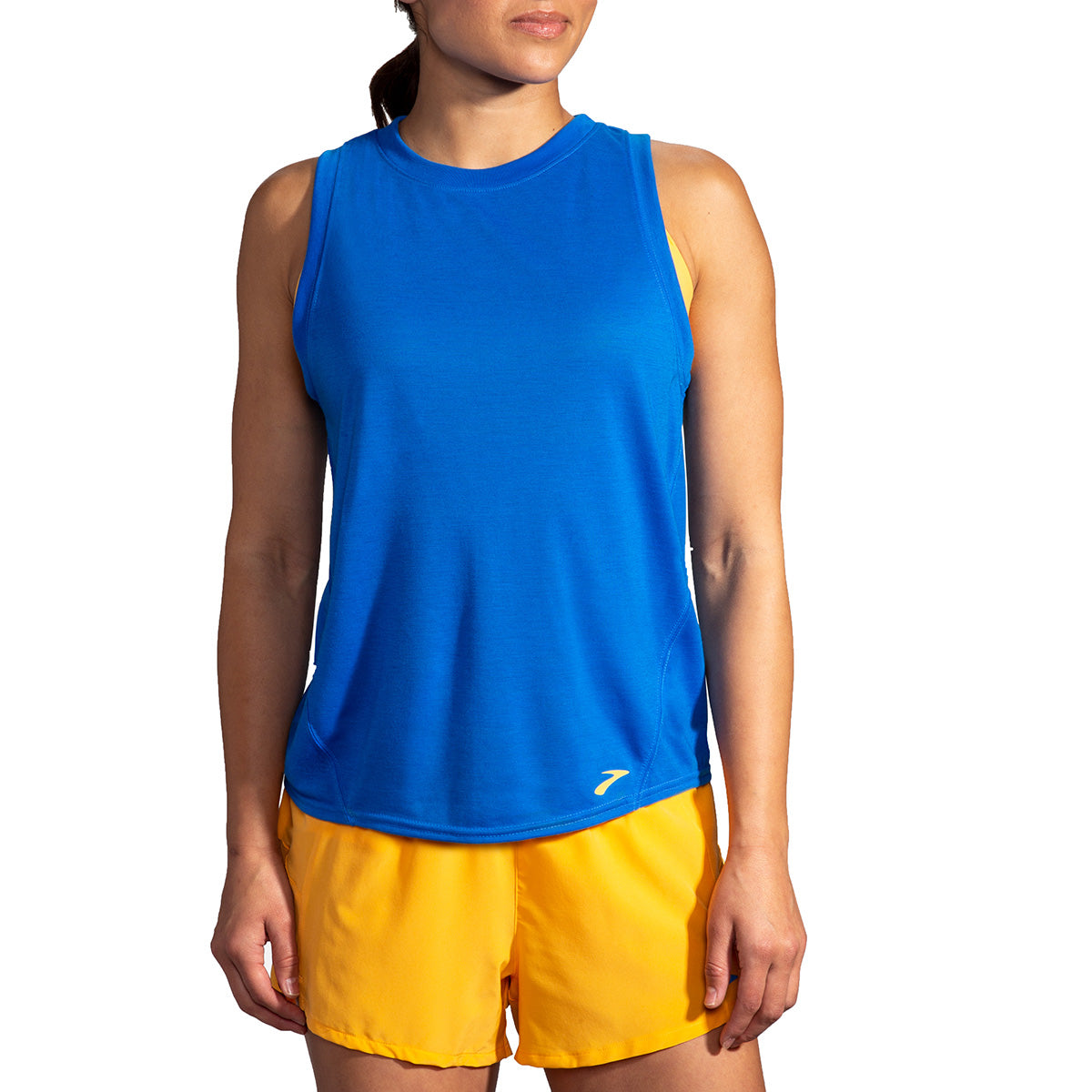 Brooks Distance Tank — Fluoro Pink — Size Small — Front View