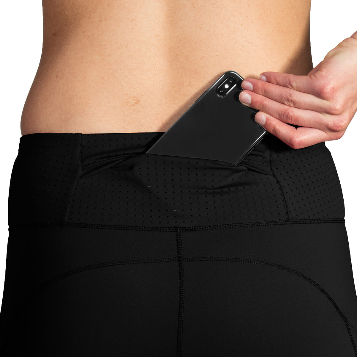 Brooks Method 7/8 Tight — Black — Size XSmall — Lifestyle View