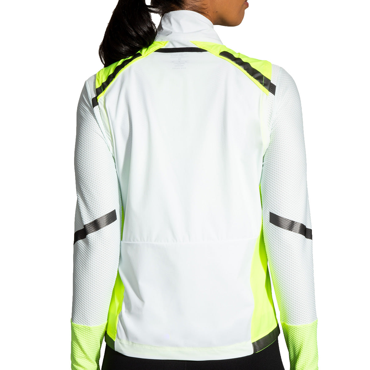 Brooks Carbonite Vest — Icy Grey - Black - Nightlife — Size XSmall — Back View