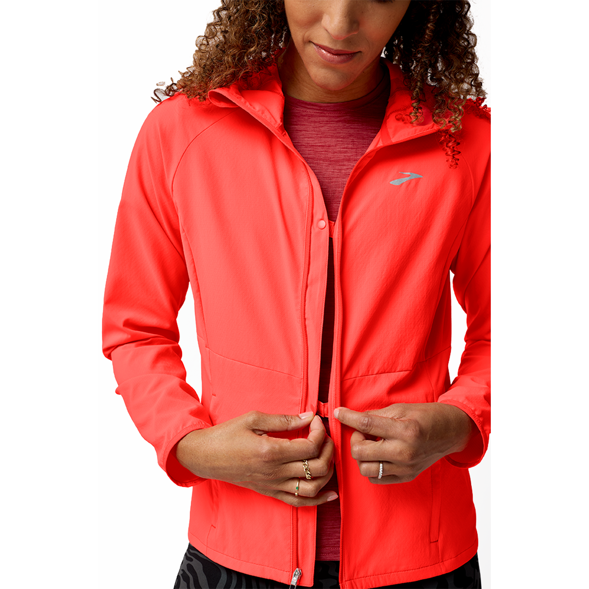 Brooks Canopy Jacket — White - Nectar — Size Large — Alternate View 13