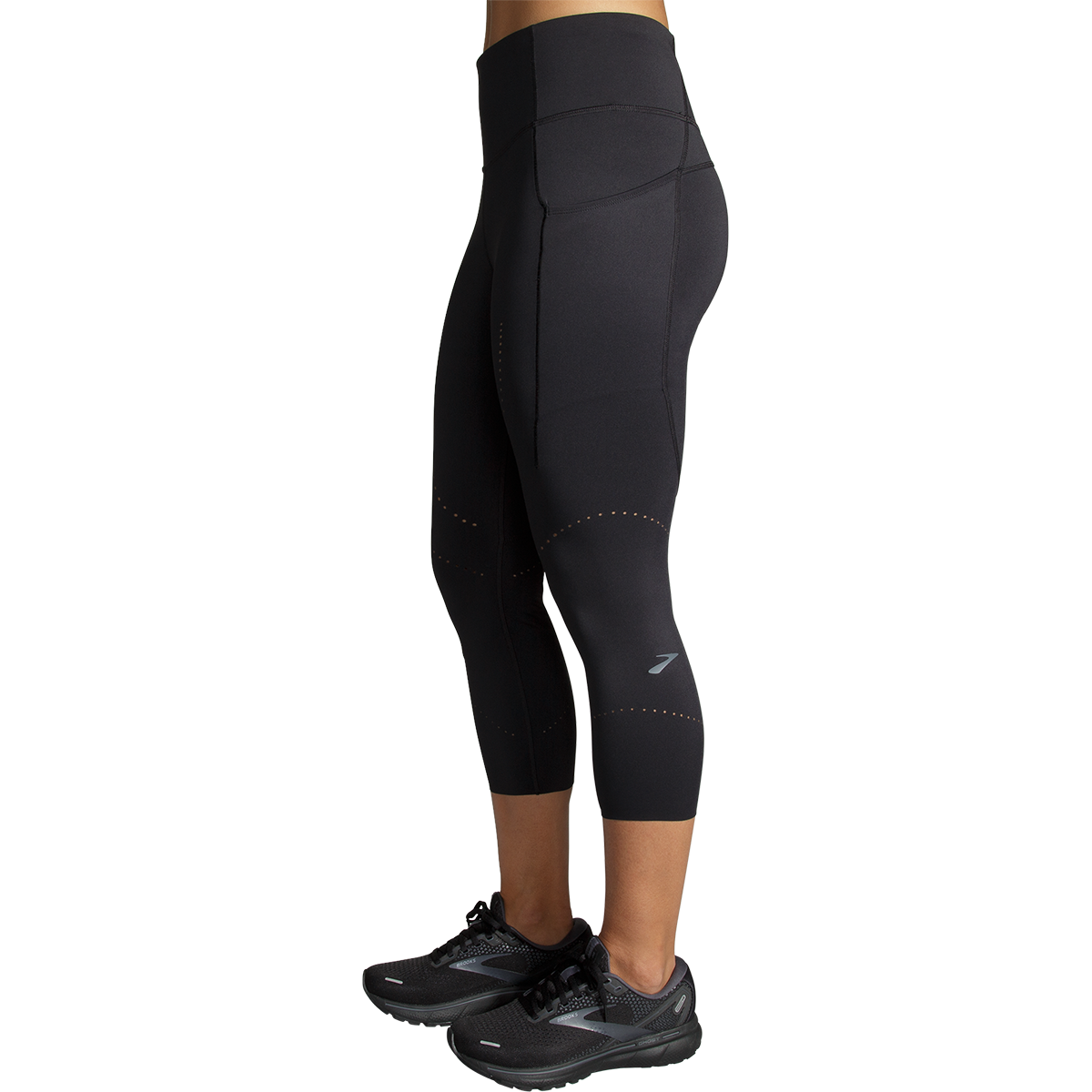 Brooks Method 3/4 Tight — Black — Size Large — Side View