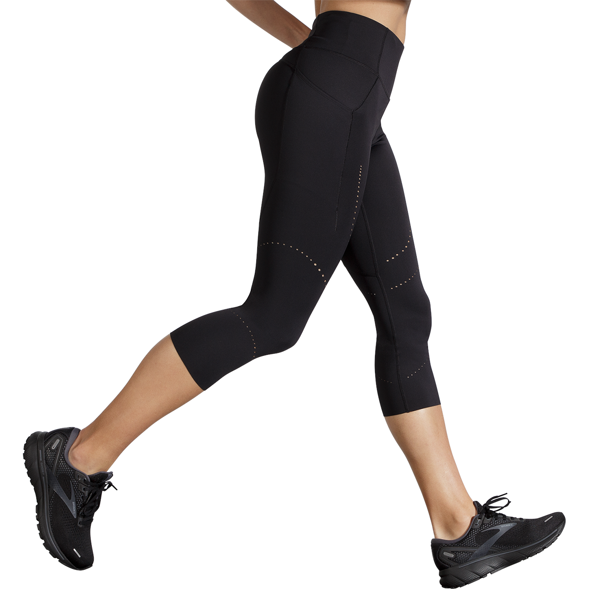 Brooks Method 3/4 Tight — Black — Size Large — Back View