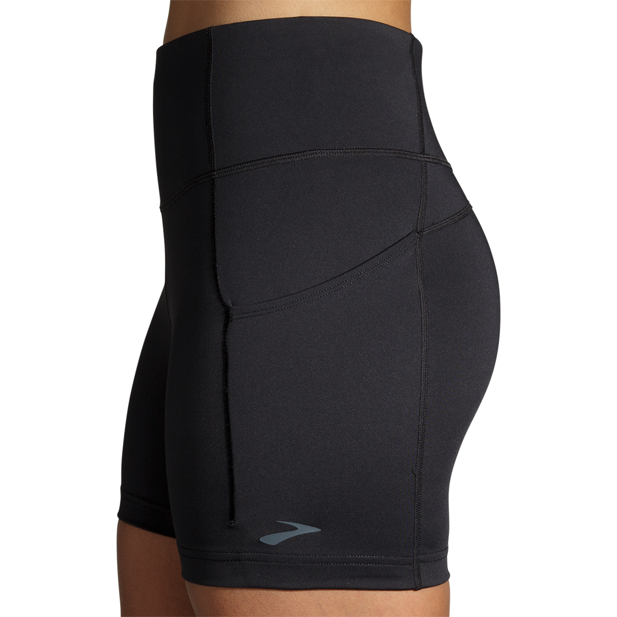 Brooks Method 5" Short Tight — Fast Floral Print — Size Small — Top View