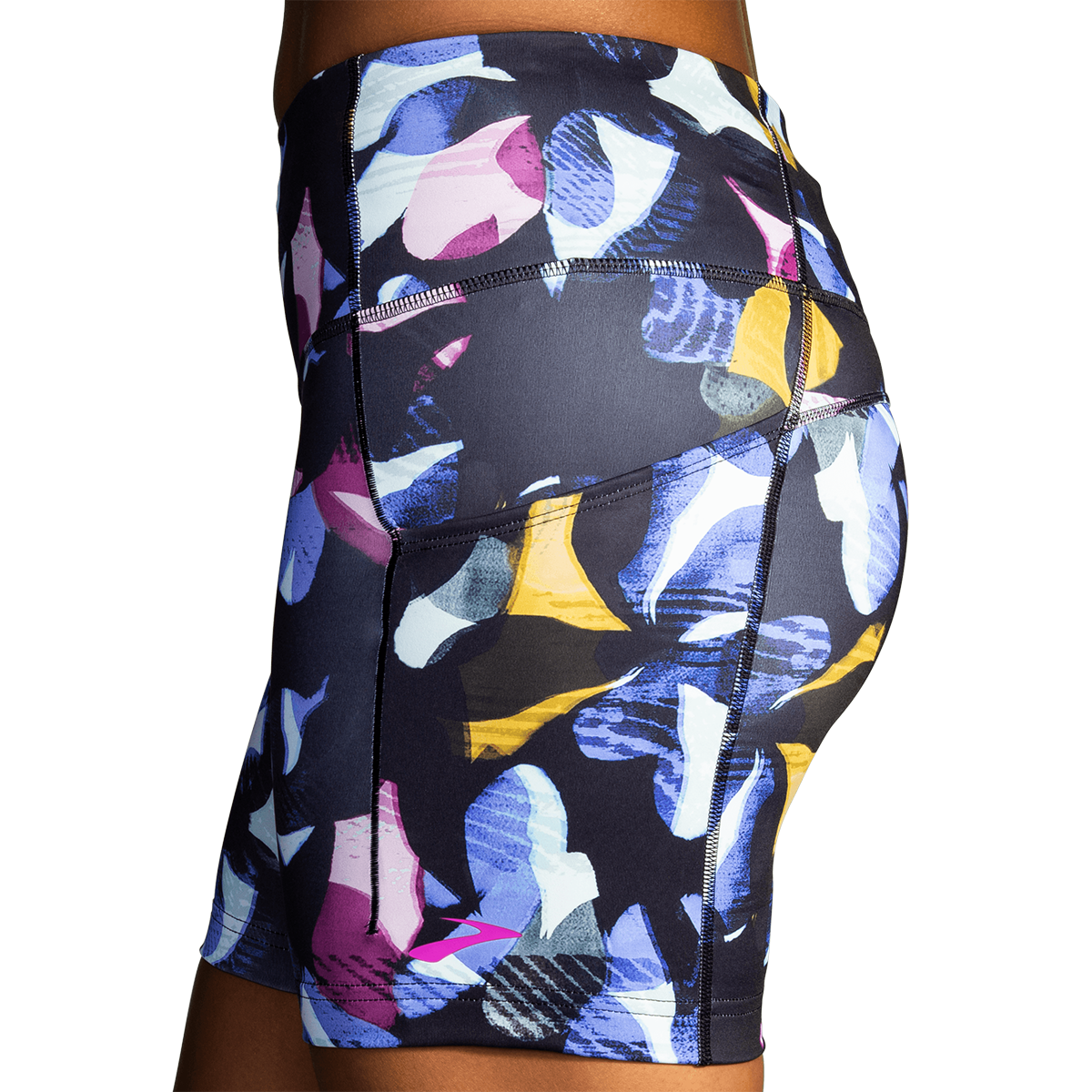 Brooks Method 5" Short Tight — Fast Floral Print — Size Small — Alternate View 7