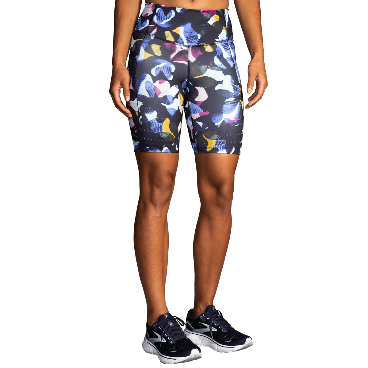 Brooks Method 8" Short Tight — Razzmatazz - Quartz - Hyper Pink — Size Small — Alternate View 9
