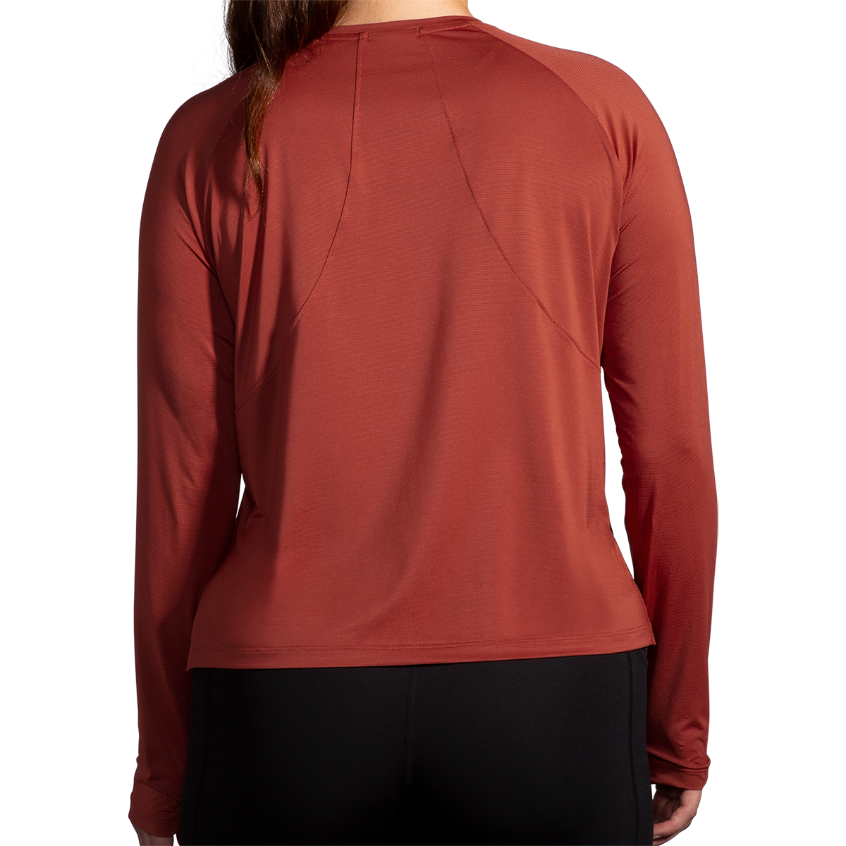 Brooks Sprint Free Longsleeve — Black — Size Small — Lifestyle View