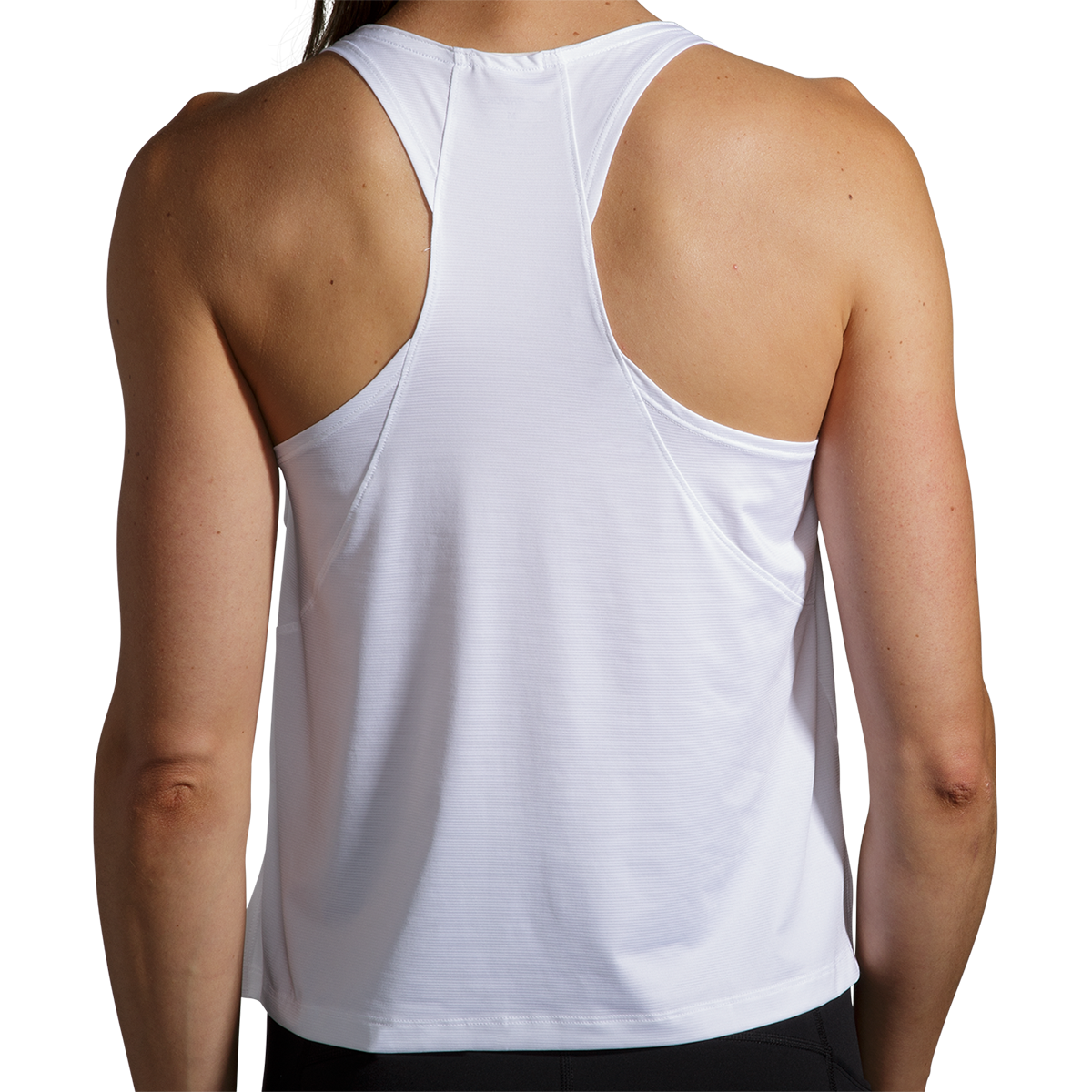 Brooks Sprint Free Tank — White — Size Small — Back View