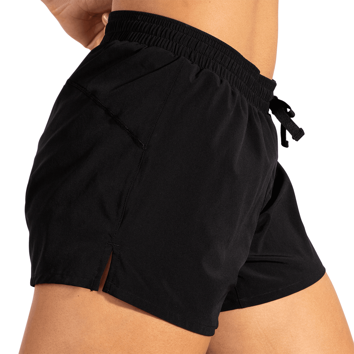 Brooks Moment 5" Short — Black — Size XSmall — Side View