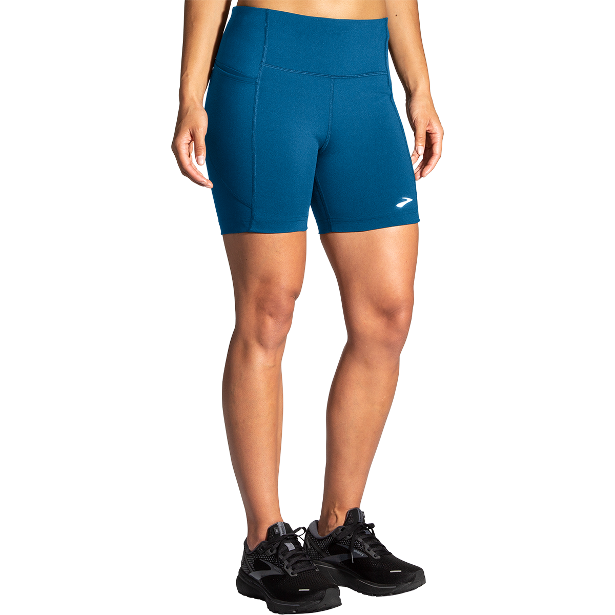 Brooks Moment 5" Short — Black — Size Medium — Detail View