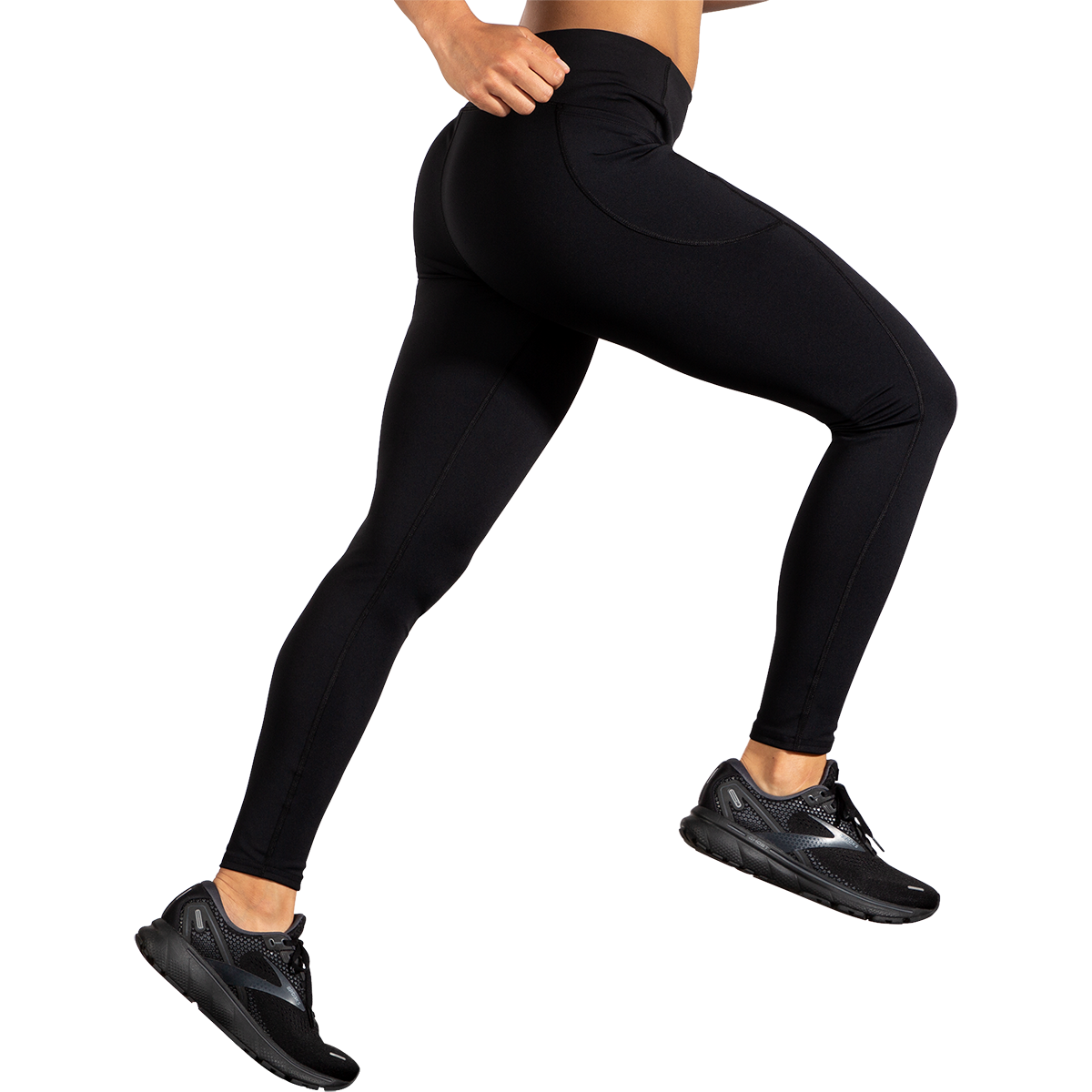 Brooks Moment Tight — Razzmatazz — Size Small — Side View
