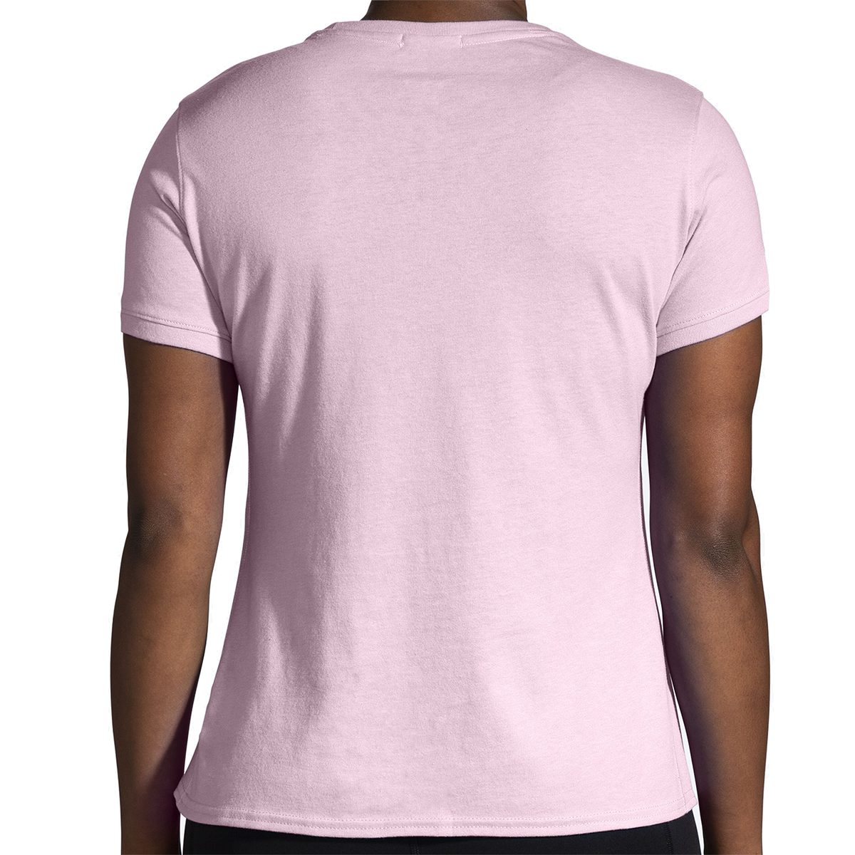 Brooks Distance 2.0 Shortsleeve — Quartz - Gradient Stripe — Size Small — Alternate View 16