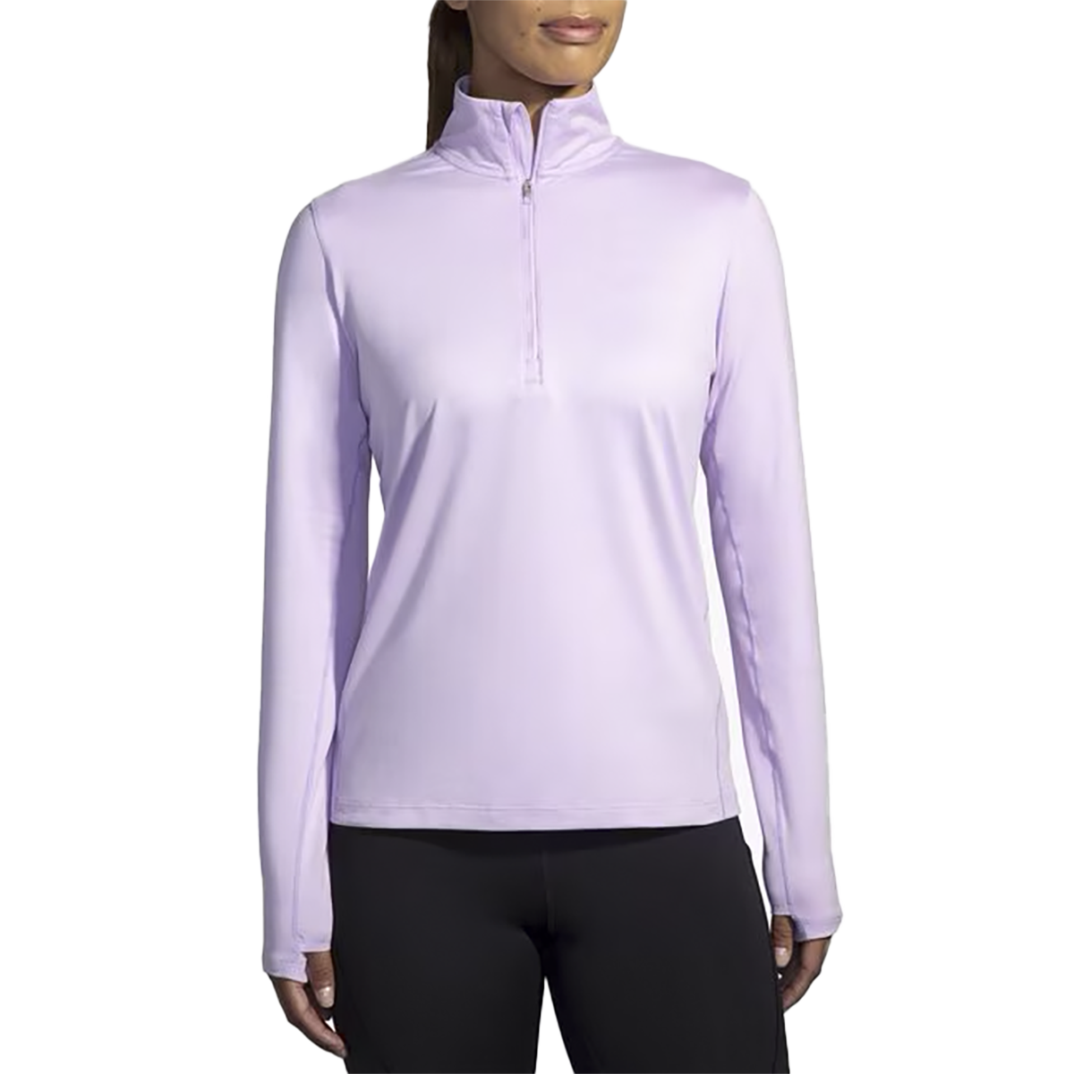 Brooks Dash 1/2 Zip 2.0 — Neo Green — Size XSmall — Top View