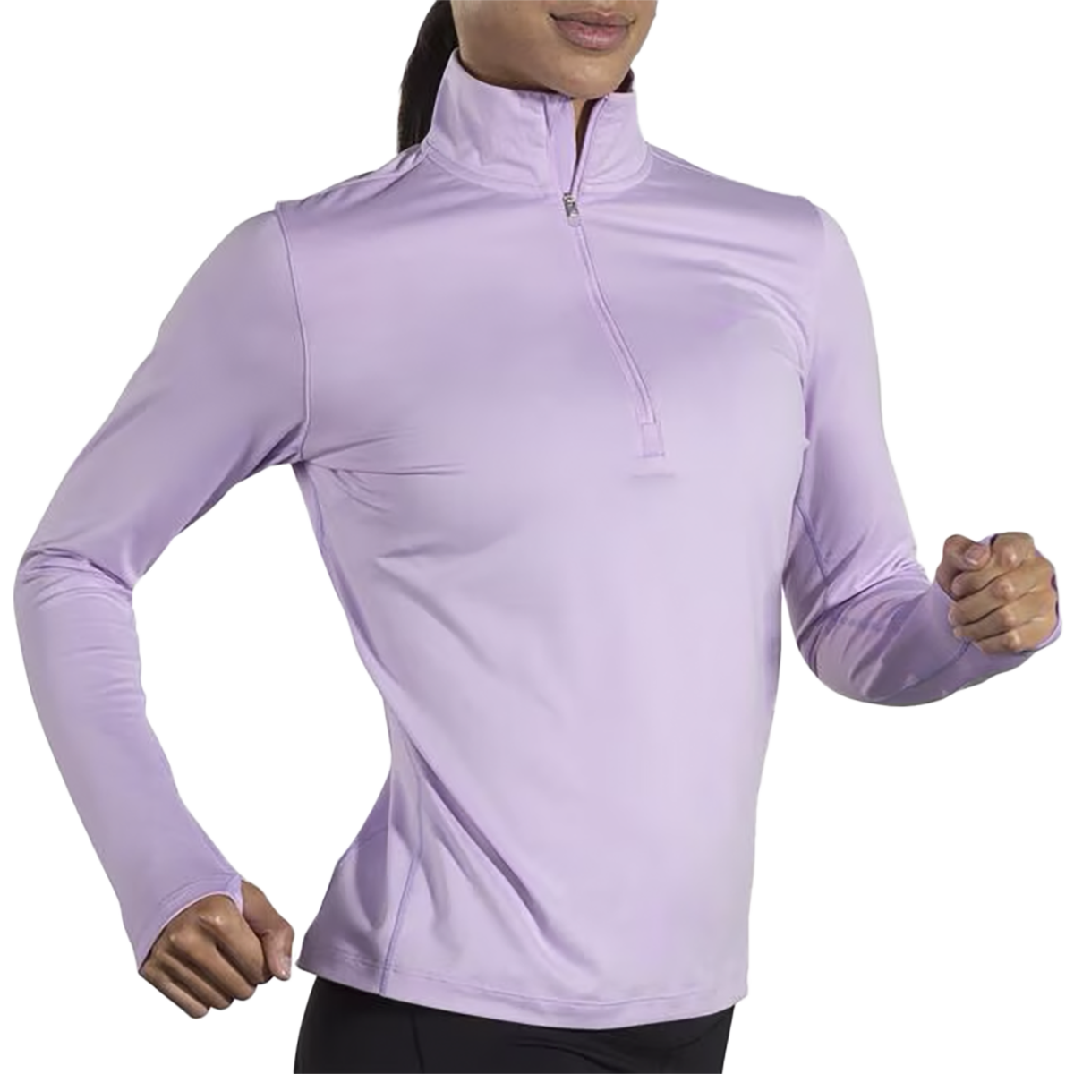 Brooks Dash 1/2 Zip 2.0 — Neo Green — Size XSmall — Detail View
