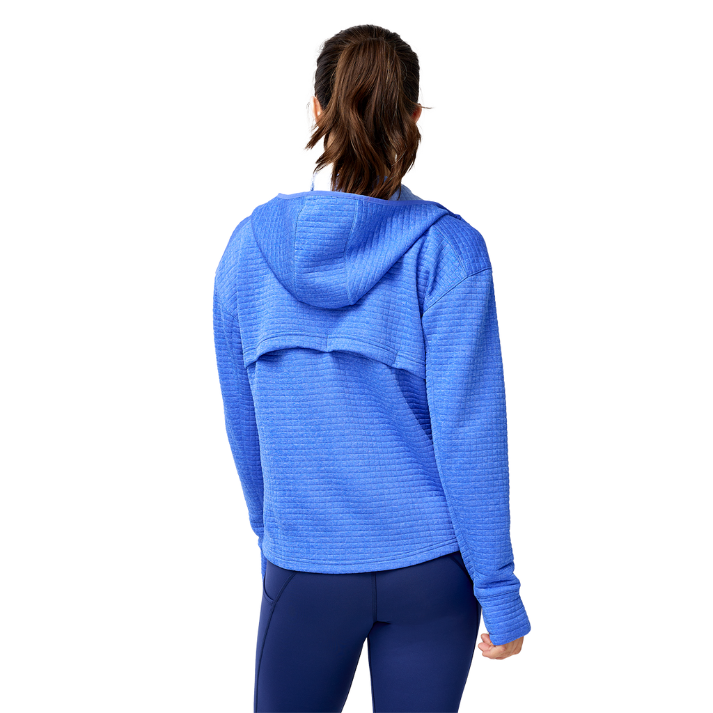 Brooks Activate Midweight Hoodie — Htr Bluebell — Size Small — Side View
