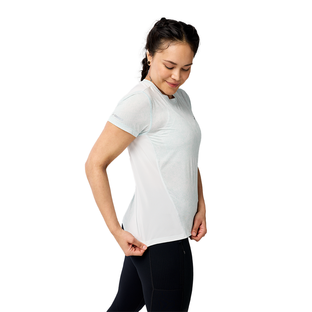 Brooks Sprint Free Short Sleeve 3.0 — White — Size Small — Side View