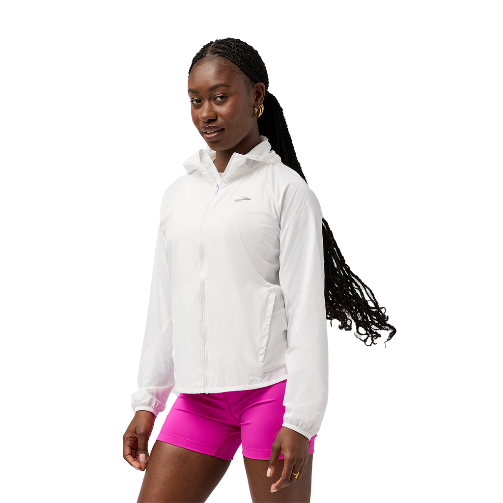 Brooks Canopy Packable Jacket — Black — Size Small — Back View