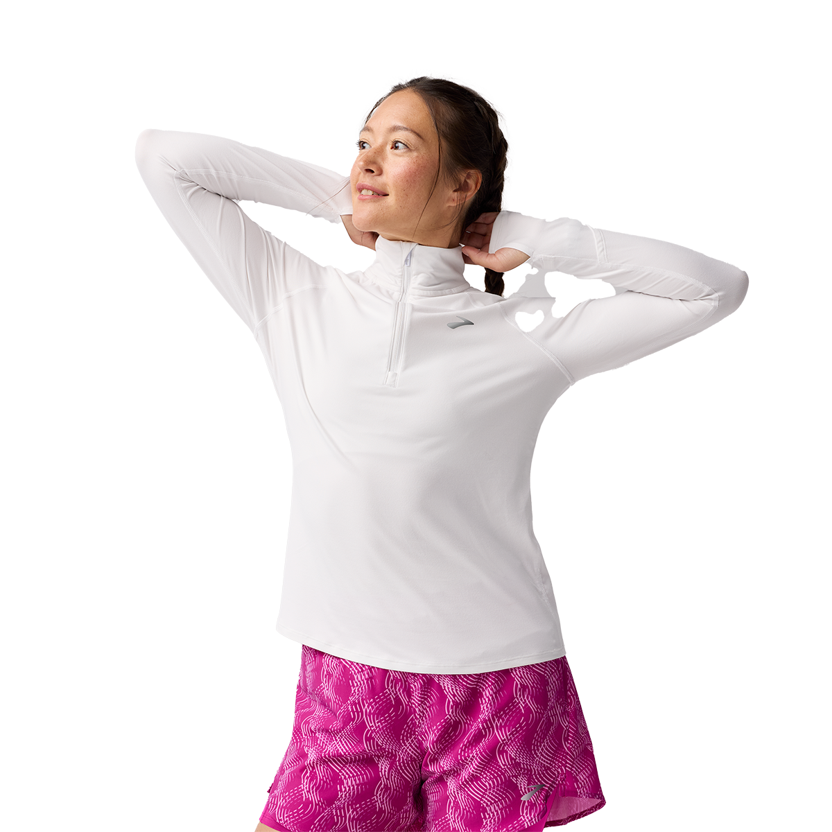 Brooks Dash 1/2 Zip 3.0 — White — Size XSmall — Alternate View 8