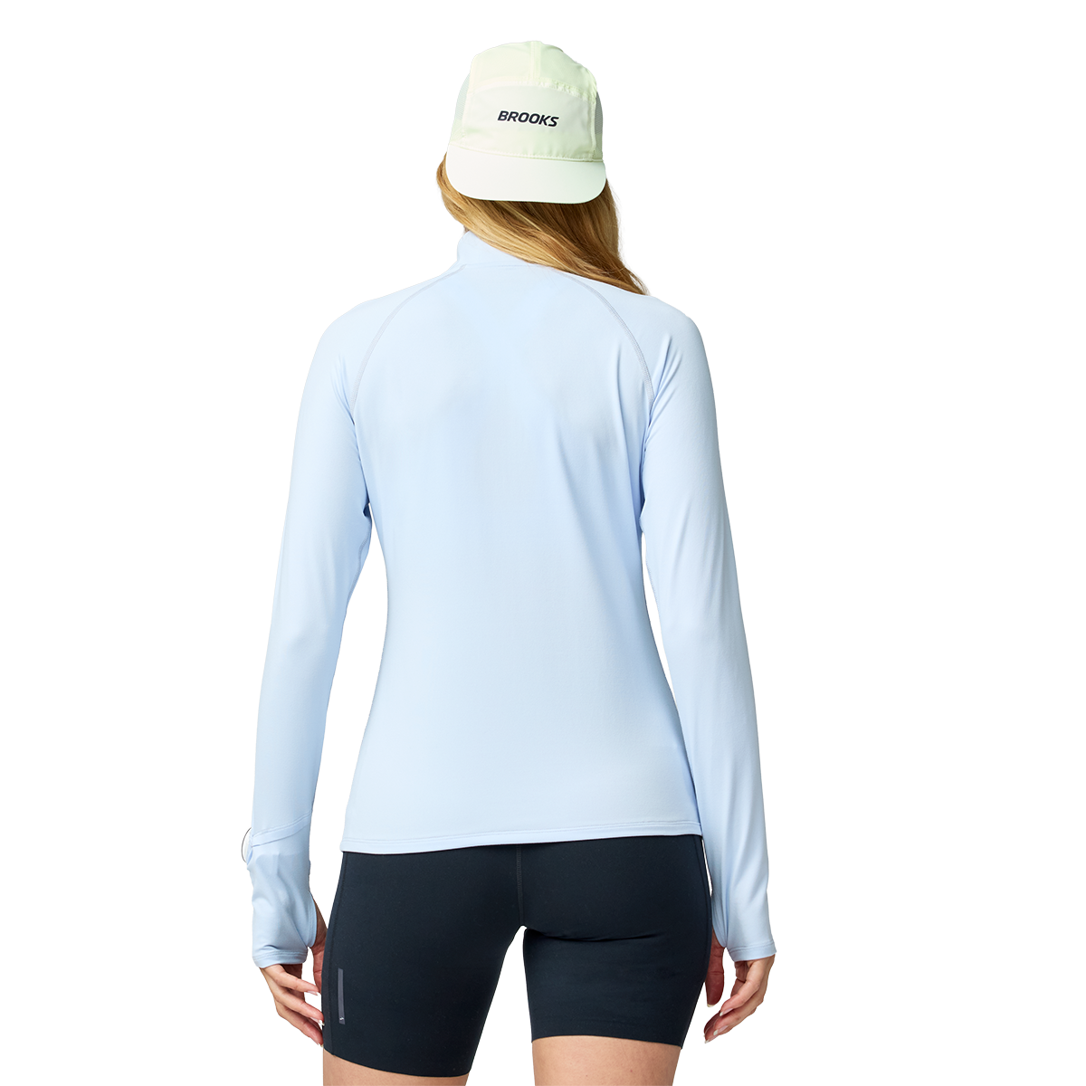 Brooks Dash 1/2 Zip 3.0 — White — Size XSmall — Lifestyle View
