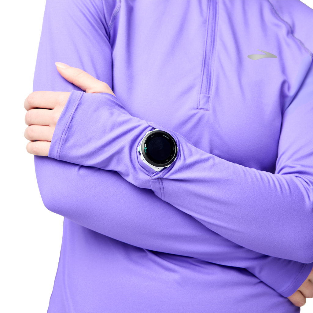 Brooks Dash 1/2 Zip 3.0 — White — Size XSmall — Top View
