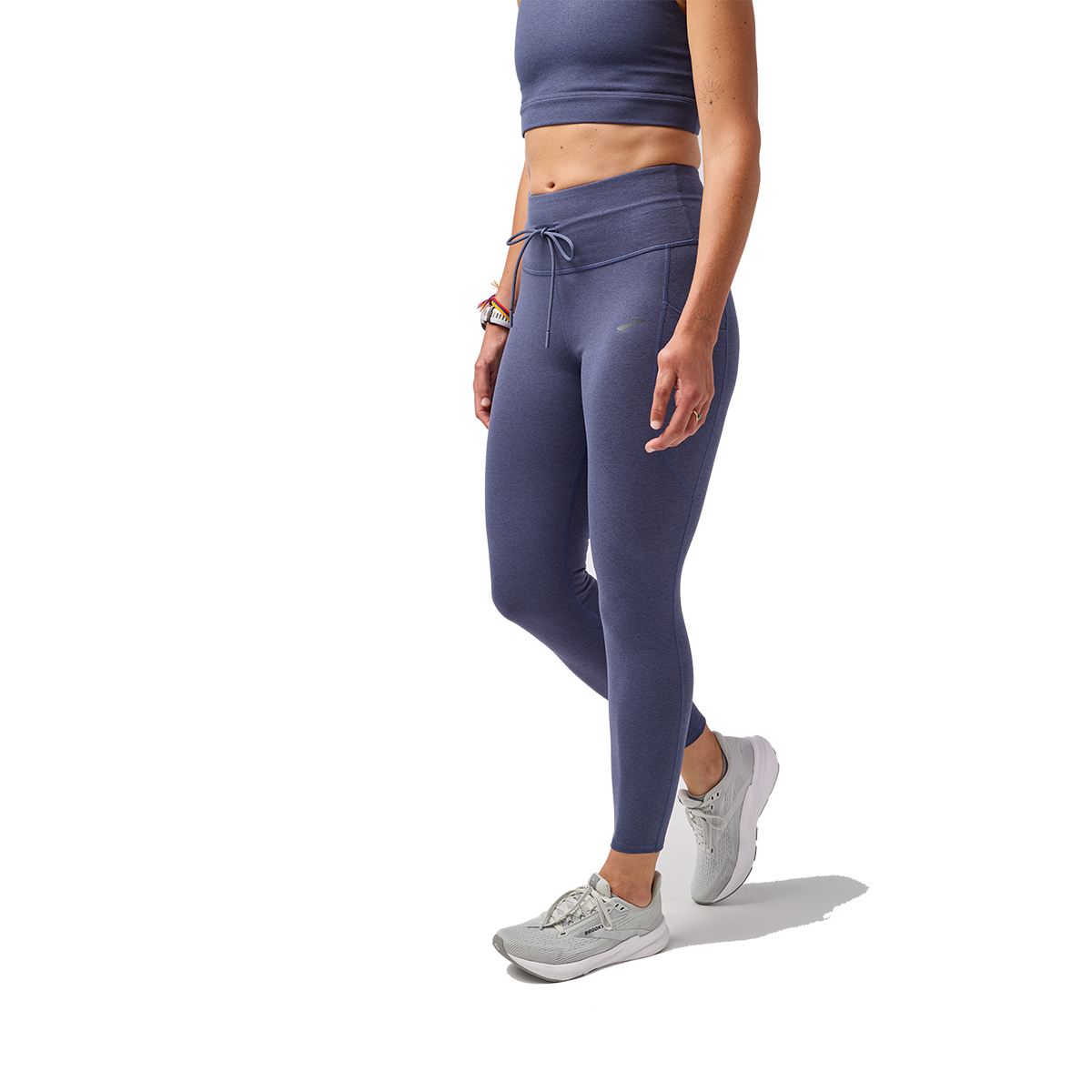 Brooks Luxe Tight — Black — Size XSmall — Detail View