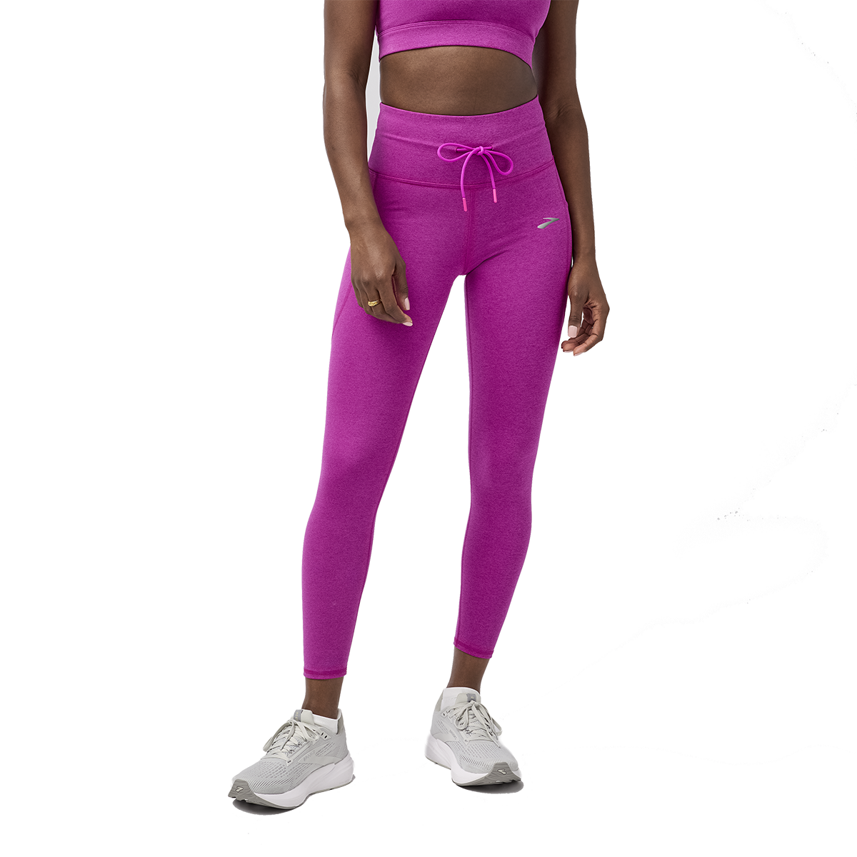 Brooks Luxe Tight — Black — Size XSmall — Front View