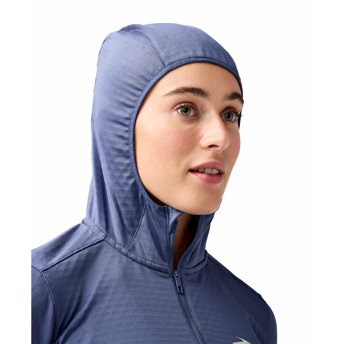 Brooks Notch Thermal Hoodie 3.0 — Black — Size XSmall — Top View