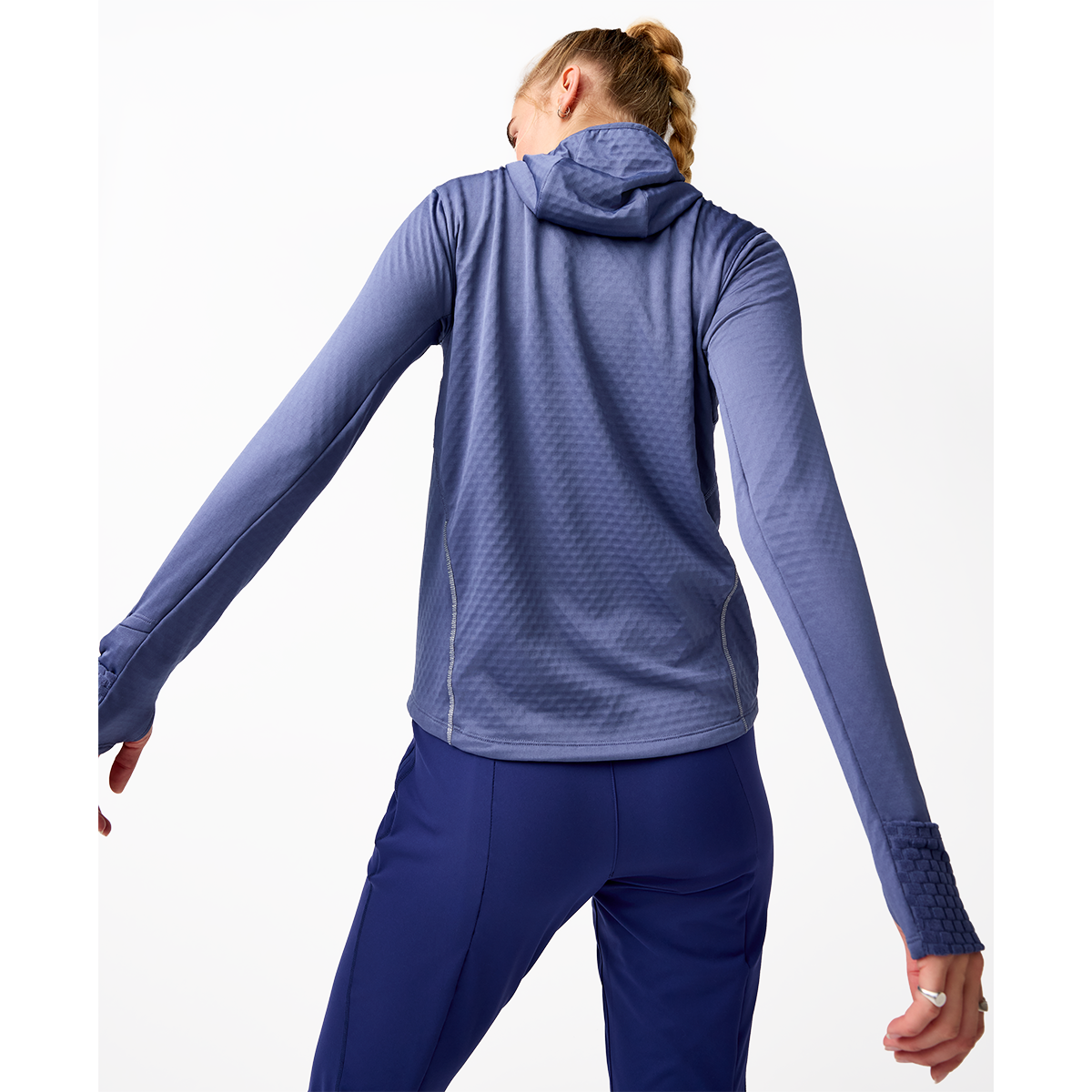 Brooks Notch Thermal Hoodie 3.0 — Black — Size XSmall — Side View
