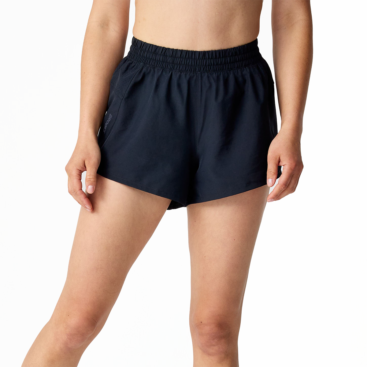 Brooks Dash Short — Black — Size XSmall — Front View